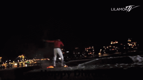 Happy Diwali Greeting With Firework Display