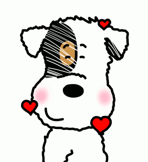Happy Dog Heart GIF