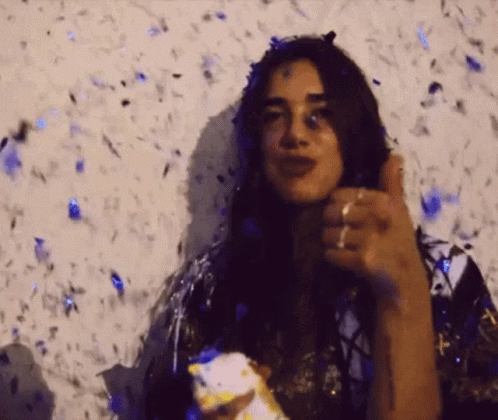 Happy Dua Lipa Thumbs Up GIF