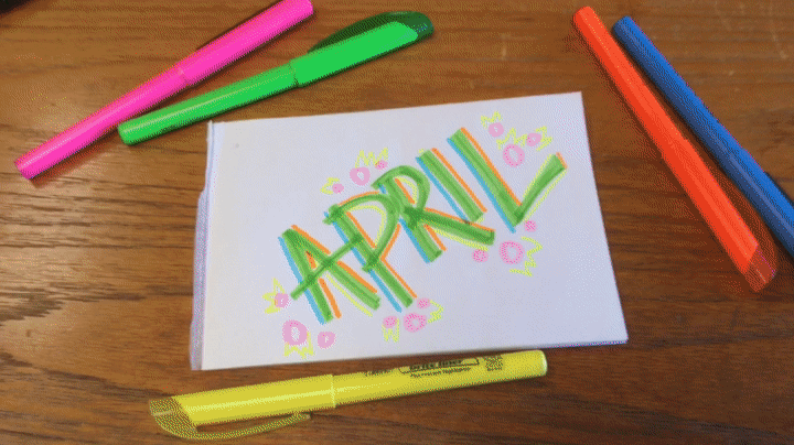 Happy Earth Day April Calendar GIF