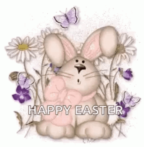Happy Easter Chubby Bunny GIF