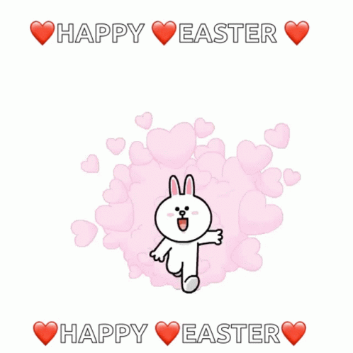 Happy Easter Corny Kiss GIF