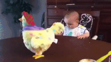 Happy Easter Funny Shocked Baby Reaction GIF