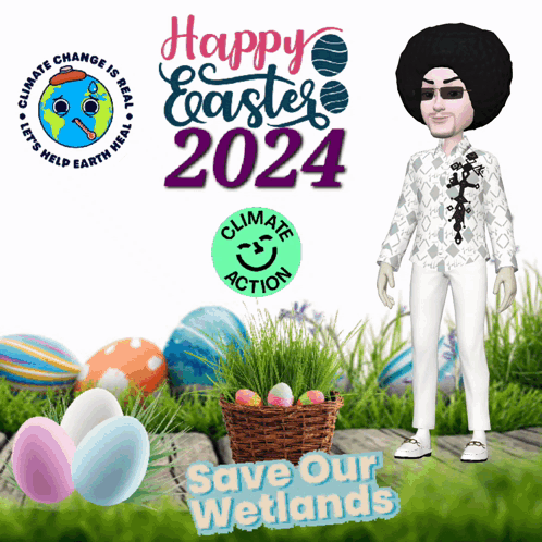 Happy Easter Sunday 2024 Save Our Wetlands GIF