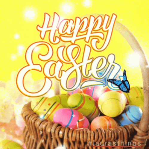 Happy Easter Sunday Animated Design GIF