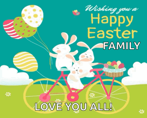 Happy Easter Sunday Family Bond GIF
