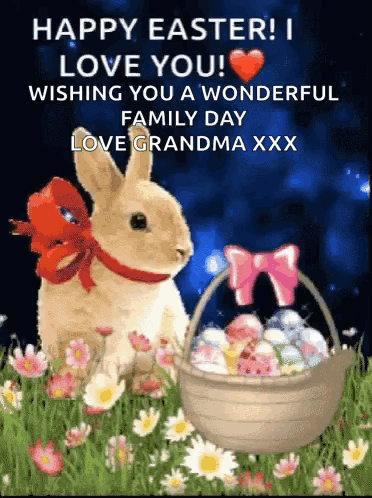 Happy Easter Sunday I Love You From Grandma GIF