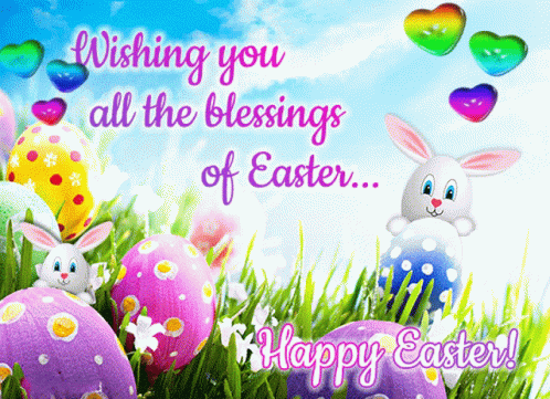 Happy Easter Sunday Wishing You All The Blessing GIF