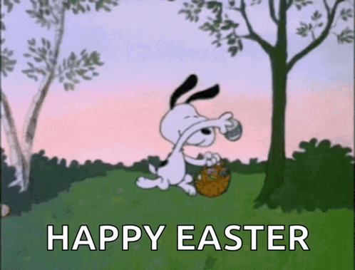 Happy Easter Sunday With Big Font GIF