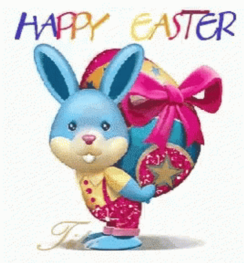 Happy Easter Bunny Poop GIF