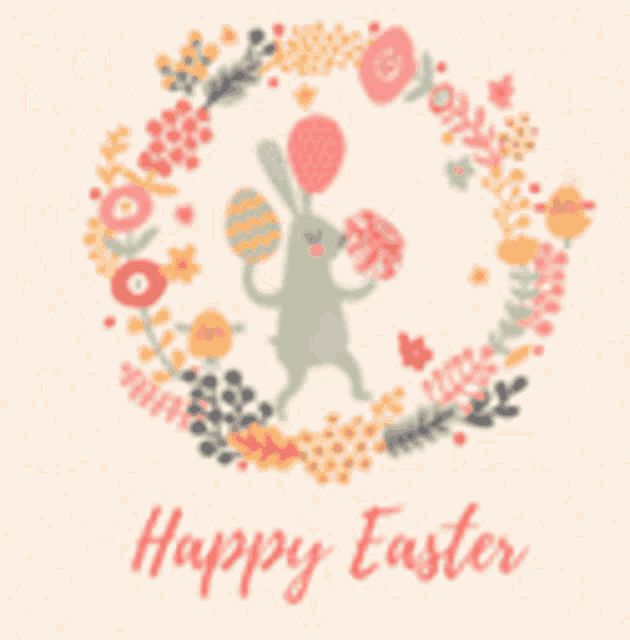 Happy Easter Talented Bunny GIF