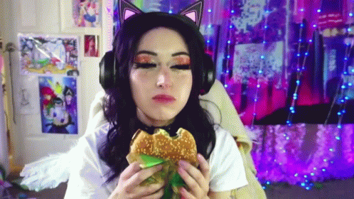 Happy Eating Whopper Sandwich GIF
