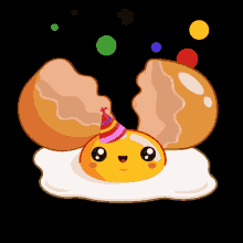 Happy Egg Partying GIF