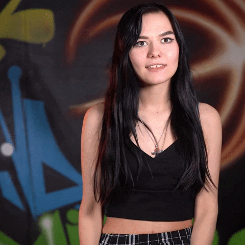 Happy Egirl Thumbs Up GIF