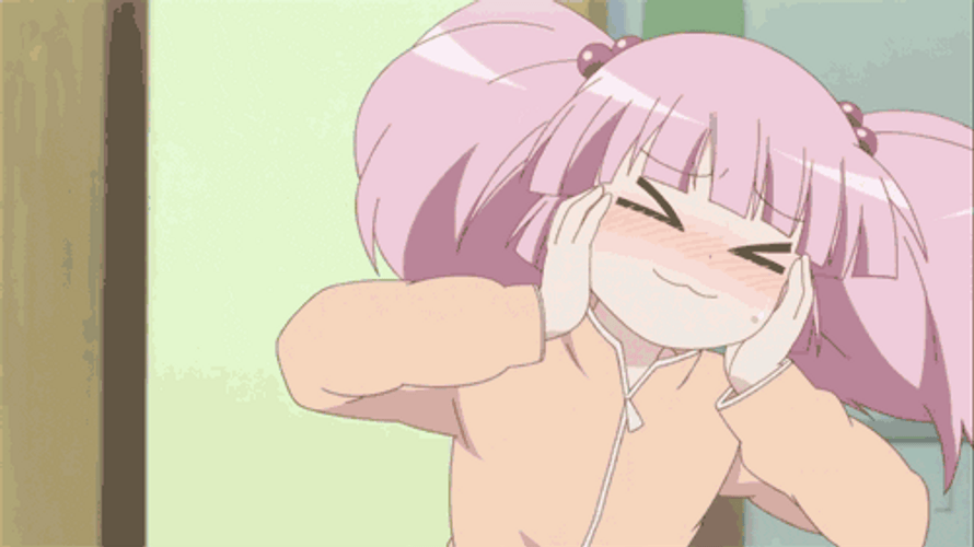 anime embarrassed face gif
