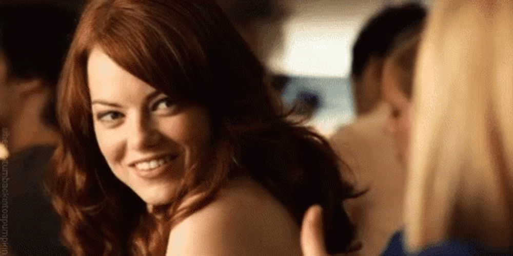 Happy Emma Stone Thumbs Up GIF