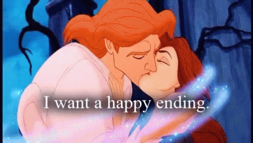 I Want A Happy Ending Disney Kisses GIF