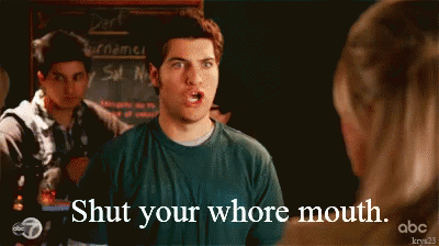 Happy Endings Tv Series Shut Your Mouth GIF