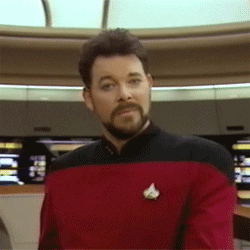 Happy Face Will Riker Star Trek GIF