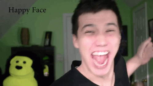 Happy Face Youtuber Aaron Burriss GIF
