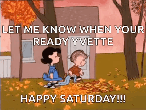 Happy Fall Saturday Angry Charlie Brown Kicking Leaves GIF