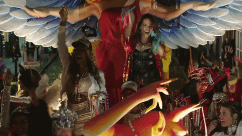 Happy Fat Tuesday Dancing Throwing GIF