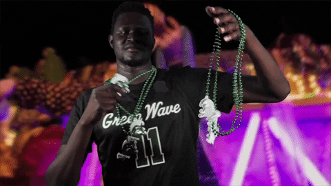 Happy Fat Tuesday Necklace Man GIF