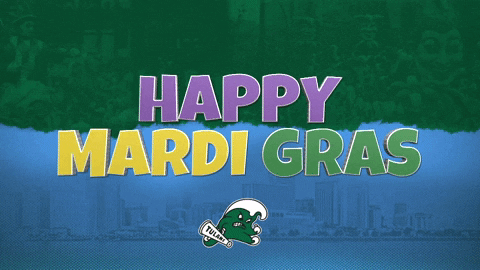 Happy Fat Tuesday Title Mardi Gras GIF
