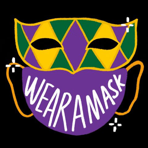 Happy Fat Tuesday Wear A Mask GIF