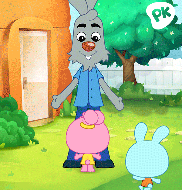 Happy Father's Day Bunnies GIF