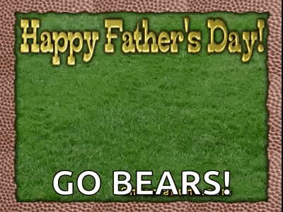 Happy Father's Day Card With Football GIF