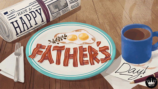 Happy Father's Day Coffee Breakfast GIF