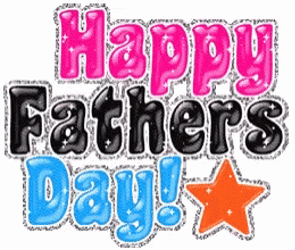 Happy Father's Day Lettering GIF