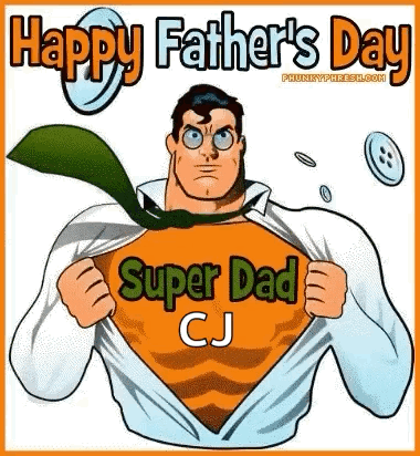 Happy Father's Day Superman Cartoon