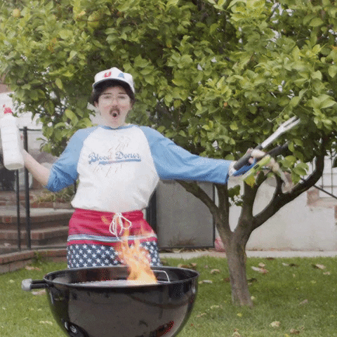 Happy Fathers Day Brother Barbeque Grilling Natalie Palamide GIF
