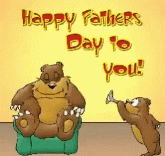 Happy Fathers Day Daddy Bear GIF