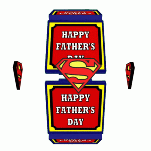 Happy Fathers Day Superman Loop GIF