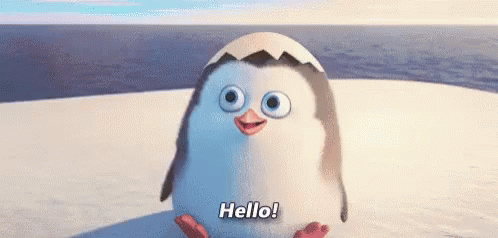 Happy Feet Baby Penguin Hello GIF