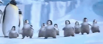 Happy Feet Cute Penguin Dancing GIF