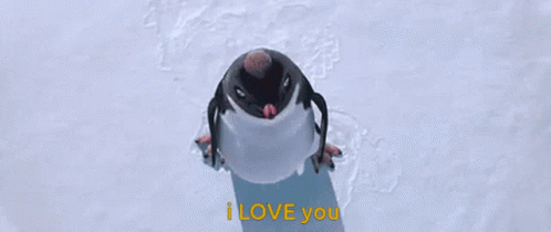 Happy Feet Ramon I Love You GIF