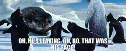 Happy Feet Sea Lion Leaving GIF