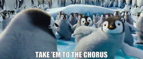 Happy Feet Take Em To The Chorus GIF