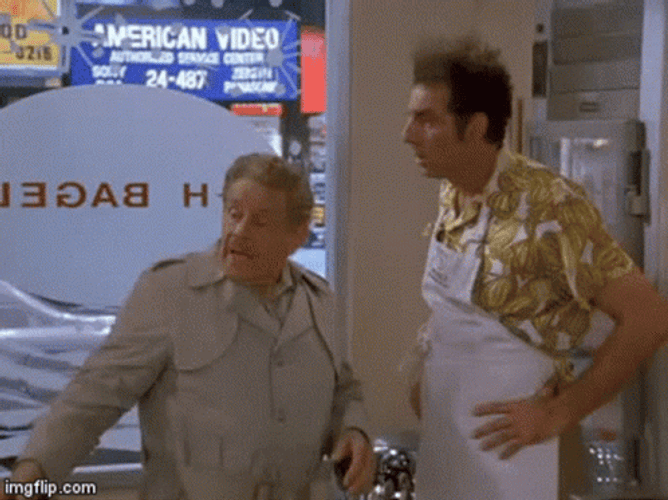 Happy Festivus Jerry Stiller Exclaiming GIF