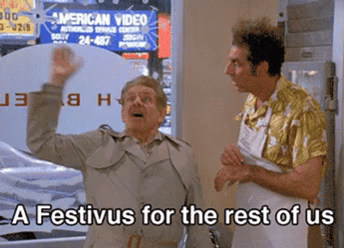 Happy Festivus Jerry Stiller GIF