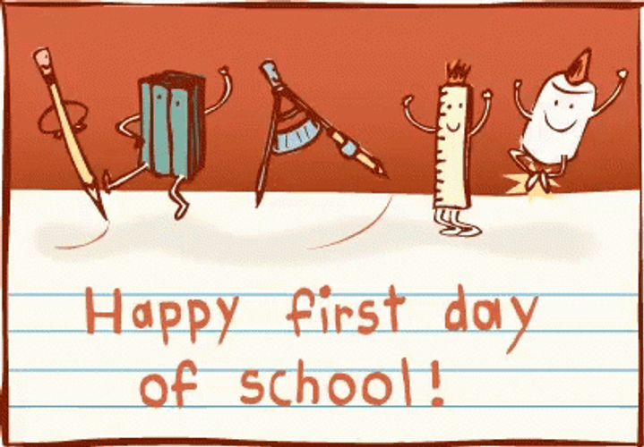 Happy First Day Back To School GIF