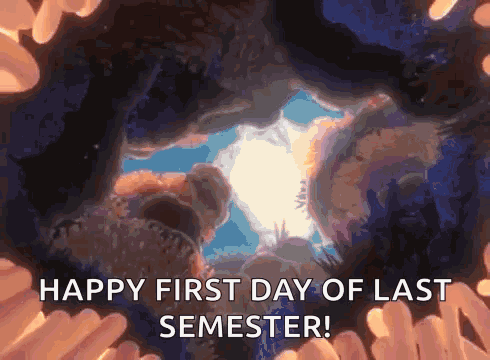 Happy First Day of Last Semester Greeting Card