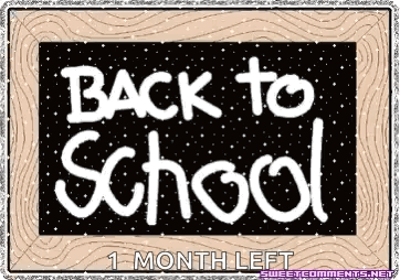 Happy First Day Of School 1 Month Left GIF