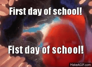 Happy First Day Of School Animated Nemo The Clownfish GIF