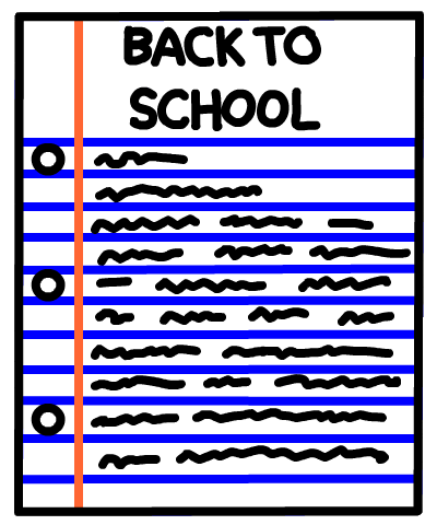 Happy First Day Of School Moving Paper GIF