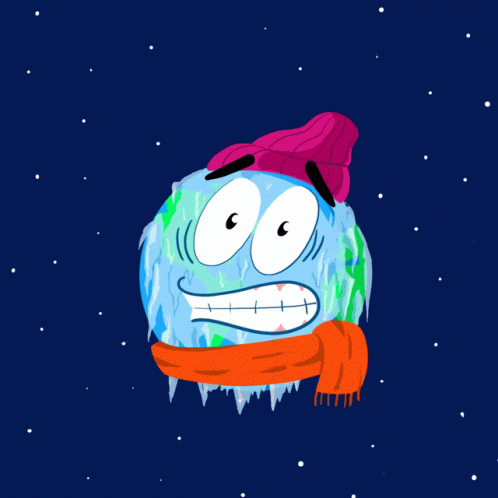 Happy First Day Of Spring Greeting Card With A Smiling Earth GIF
